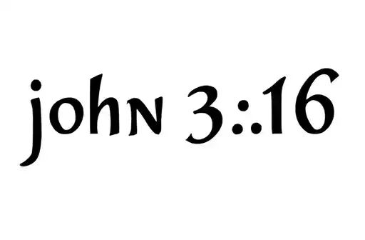 "john 3:16" tattoo design idea