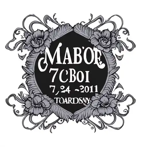 wedding date 7/24/2011 tattoo design idea