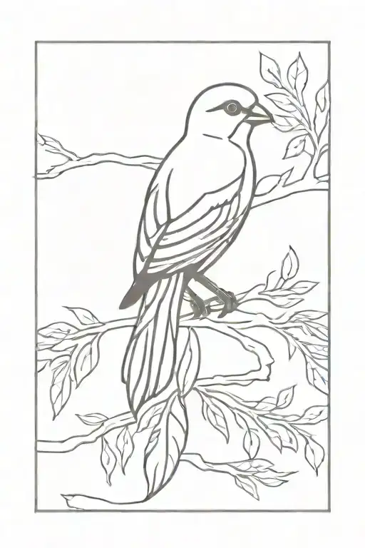 bird of a feather tattoo design idea