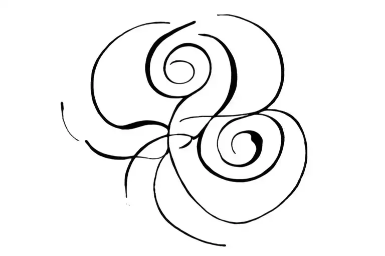 small sexy swirls  tattoo design idea