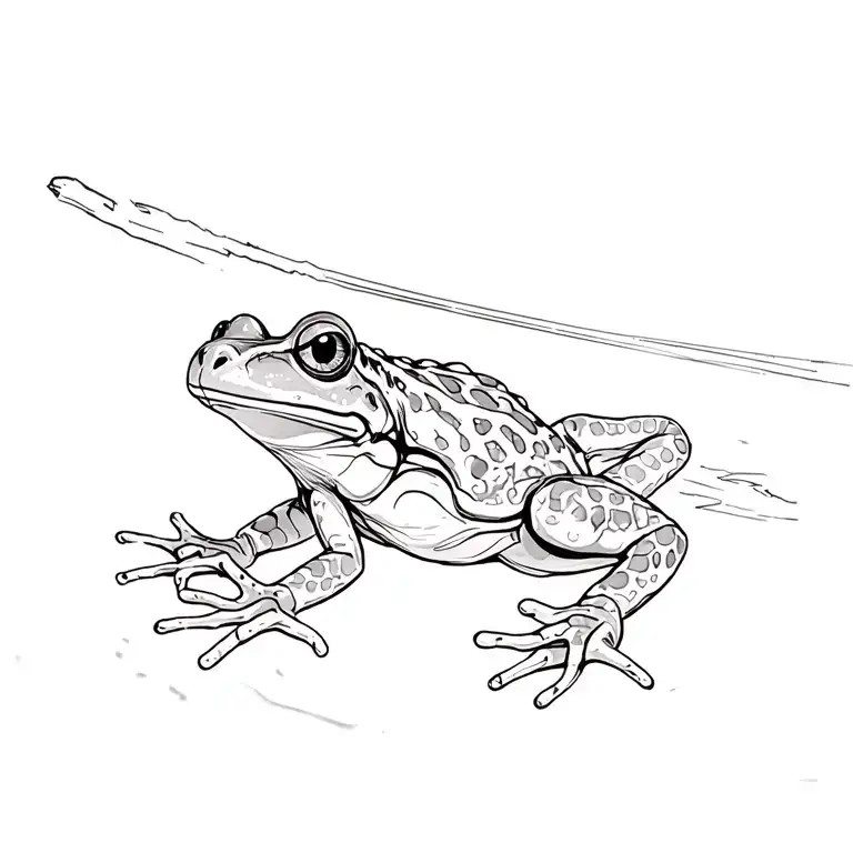 frogman tattoo design idea