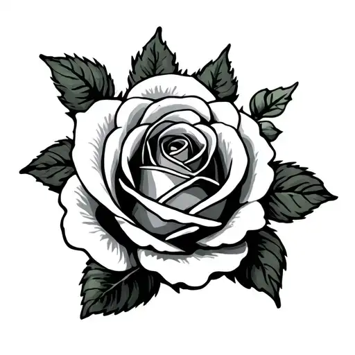 Yorkshire Rose tattoo design idea