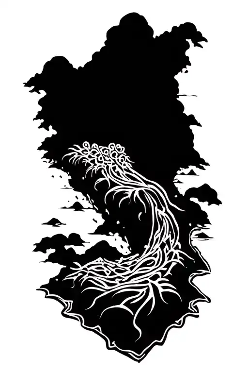 island, tenerife, diving, volcano, disease tattoo design idea