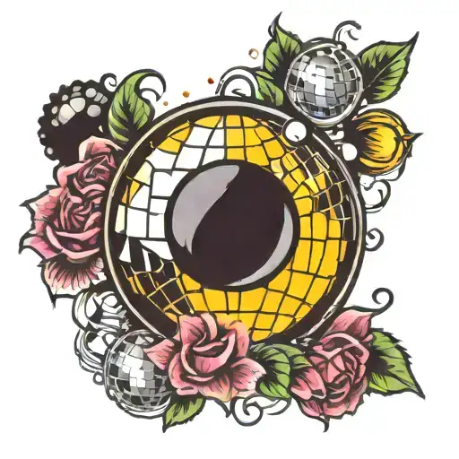 disco ball cover up tattoo tattoo design idea