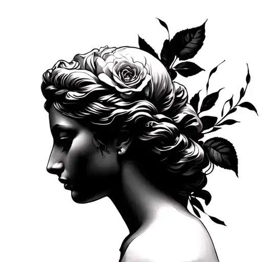 Aphrodite tattoo design idea
