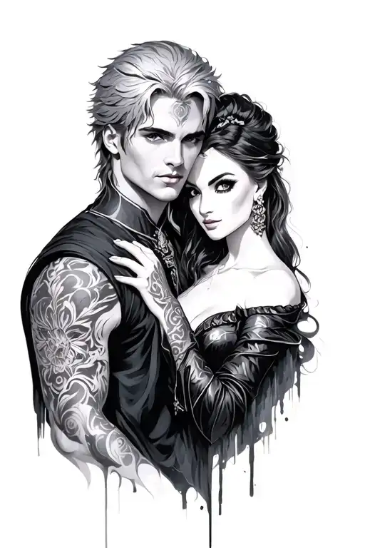 DMC DANTE & Lady tattoo design idea