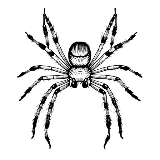 jumping spider tattoo design idea