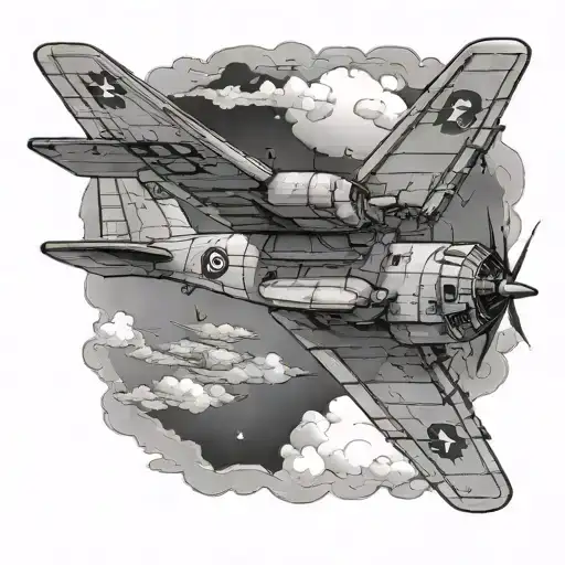 C130 nighy fly away tattoo design idea