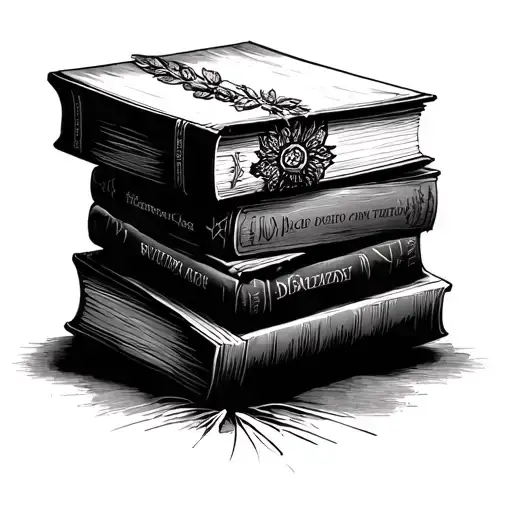 books autism tattoo design idea