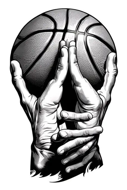 I can do all things through christ-Philippians 4:13 Basketball forearm tat prayer hands tattoo design idea