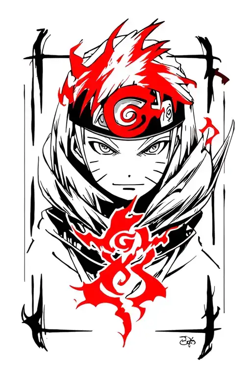 naruto curse mark tattoo design idea