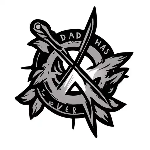 my dad has overcome drug addiction recovery symbol tattoo design idea