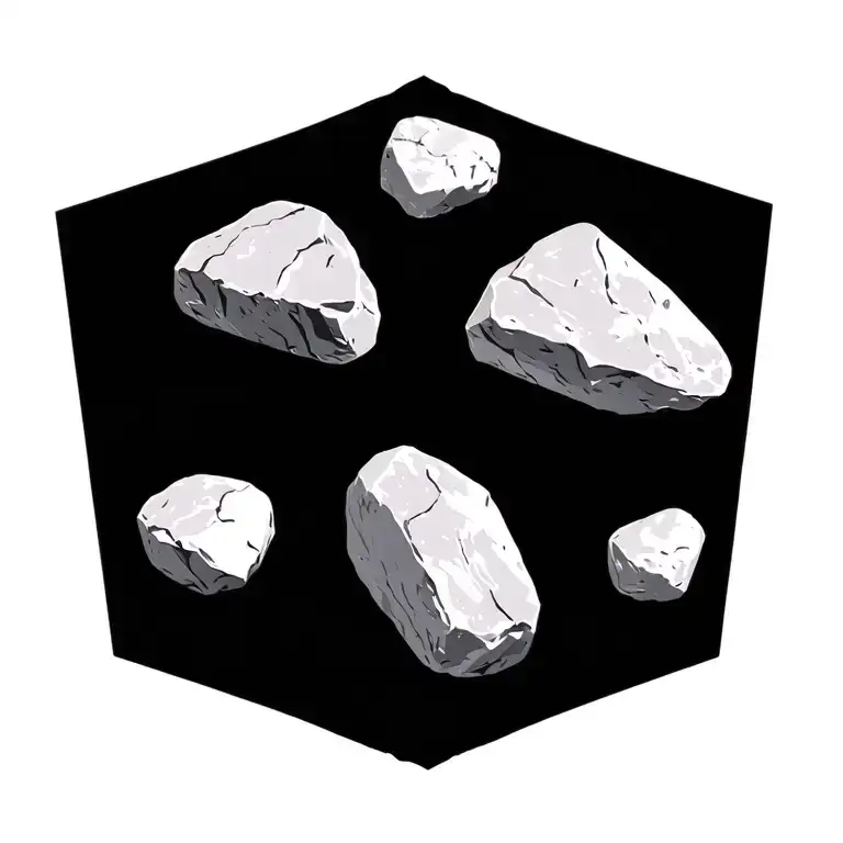 five smooth stones and a slingshot tattoo design idea