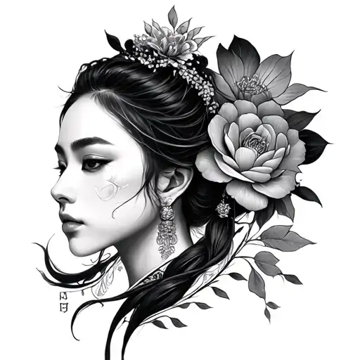 Korean tattoo design idea