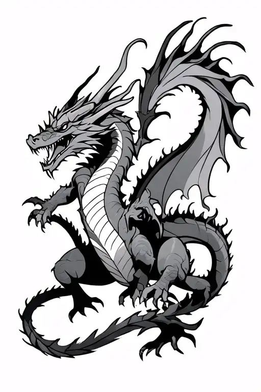 DANCING DRAGONS FROM AVATAR THE LAST AIRBENDER tattoo design idea