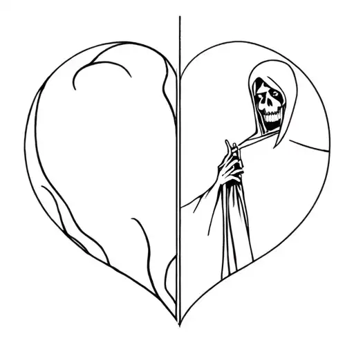 a tattoo in memory of my dead dad next to the grim reaper tattoo design idea