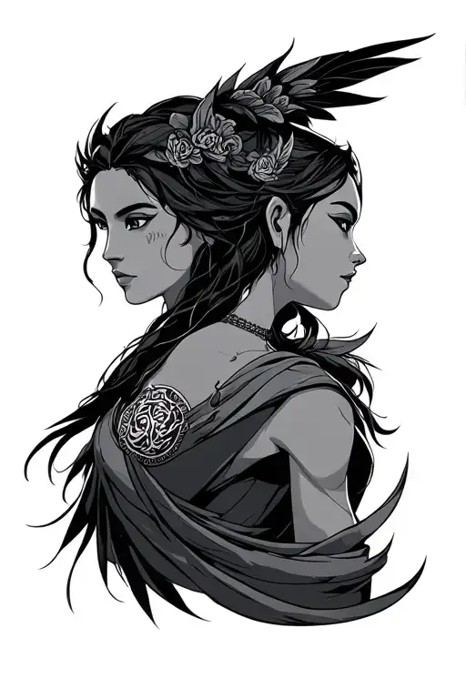 raava and vaatu avatar legends of korra tattoo design idea