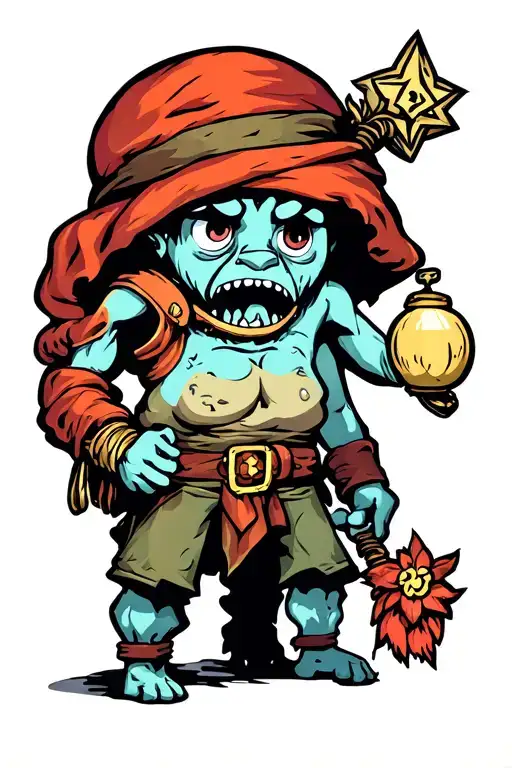 isaac from the binding of isaac tattoo design idea