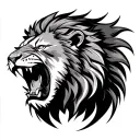 Roaring Lion tattoo design idea