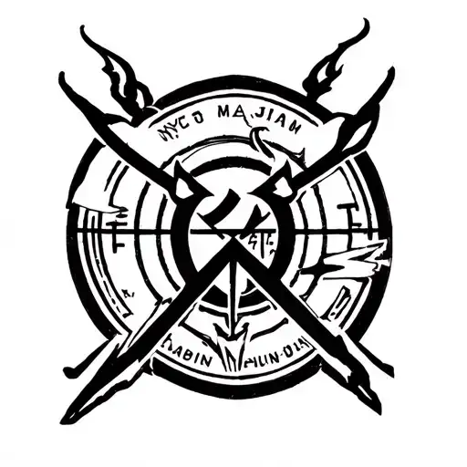 NYC but Majin symbol tattoo design idea