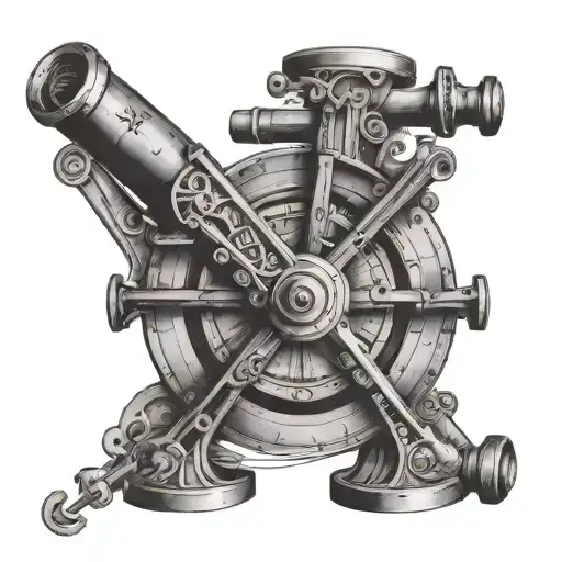 Sextant tattoo design idea