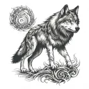 wolf link tattoo design idea