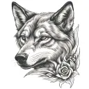 wolf link tattoo design idea