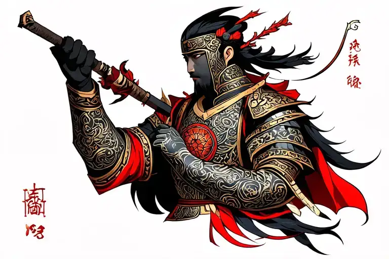 Knight tattoo design idea