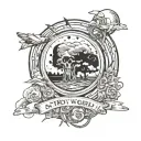 make a tatto inspired in astroworld album by Travis Scott  tattoo design idea