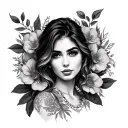 Alejandra tattoo design idea
