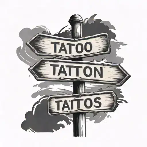 Street Sign tattoo design idea