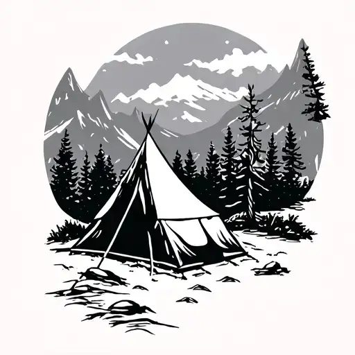 camping Ode Vras tattoo design idea