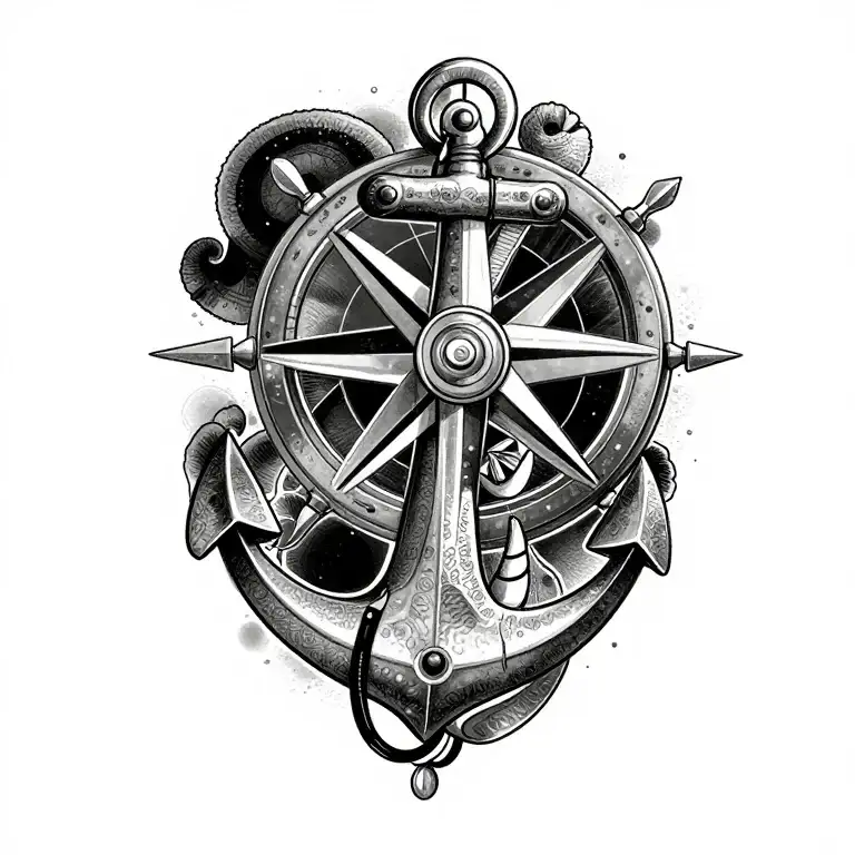 Nautical Compass Ink 39+ Nautical Shoulder Tattoo Ideas in 2026 - BlackInk AI