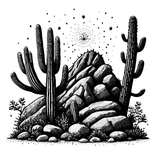 family faith integrity strength honor Taurus Sagittarius Aquarius ocean Rocky Mountains cactus tattoo design idea