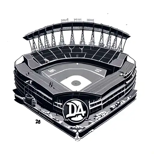dodger stadium tattoo design idea