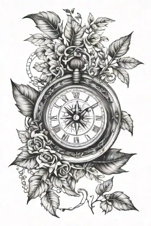 142+ Half Compass Half Clock Tattoo Ideas in 2026 BlackInk AI