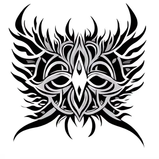 st.kitts and st.croix islands tribal design tattoo design idea