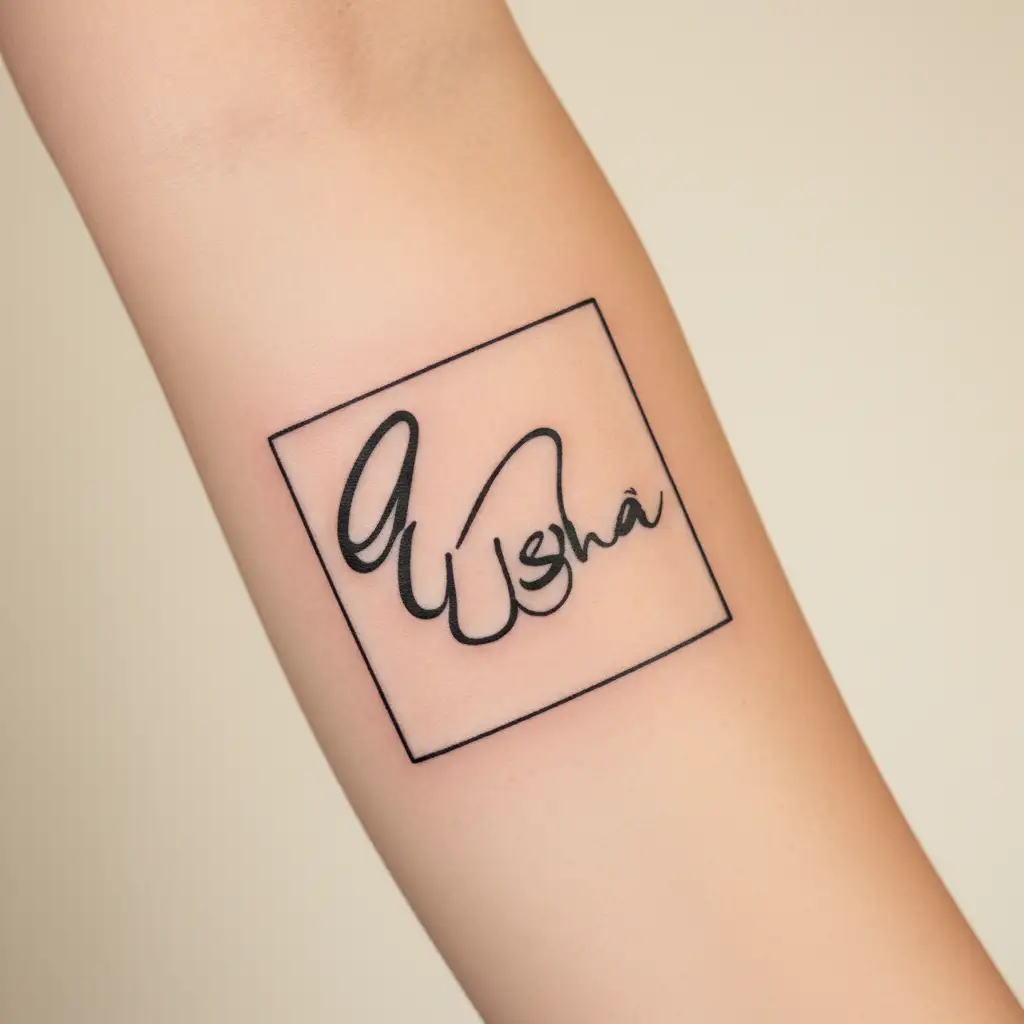 "Usha" goddess Durga devi tattoo design idea