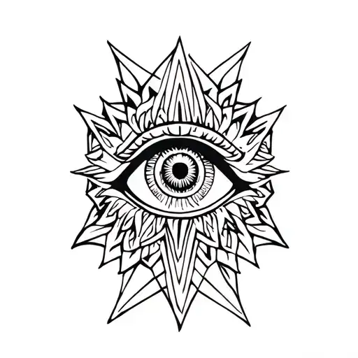 Perun axe | Tatra mountains | Turkish evil eye | Slovakian kroj tattoo design idea