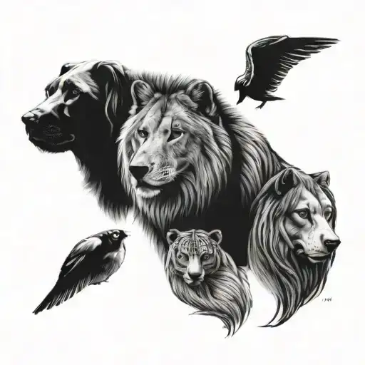 3 best friends tattoo design idea