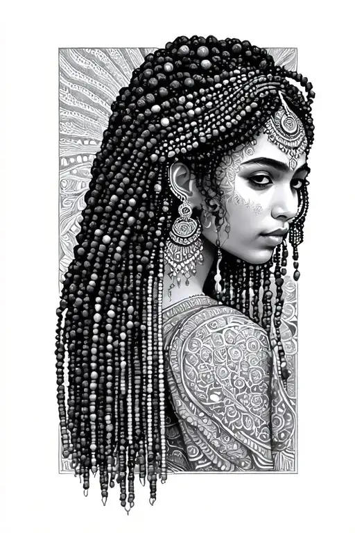 Mala Beads tattoo design idea