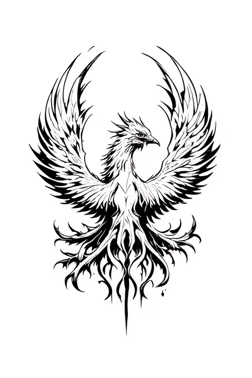 Phoenix Reborn tattoo design idea