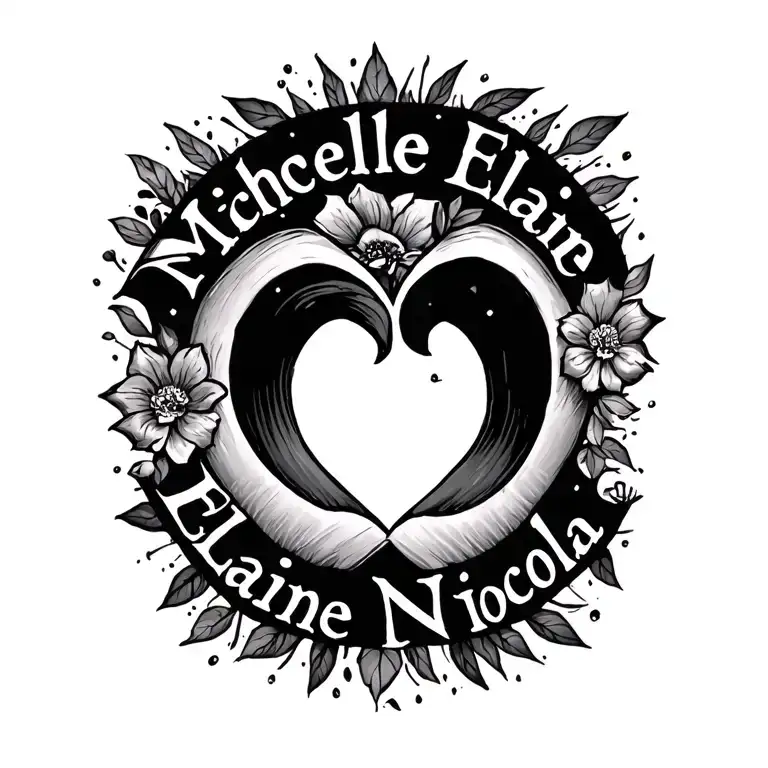 "Michelle Elaine Nicola" friendship symbol tattoo design idea