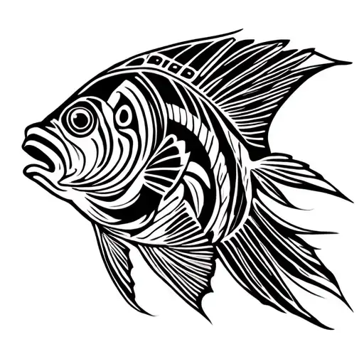 barramundi tattoo design idea