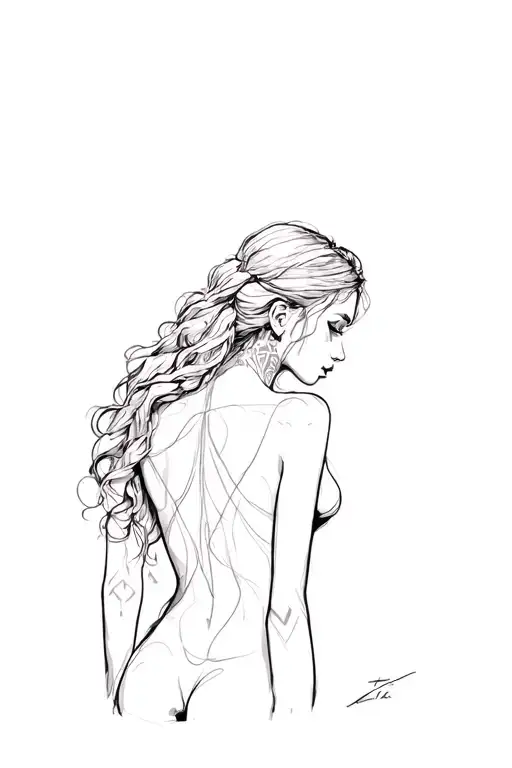 ilia topuria back tatto tattoo design idea