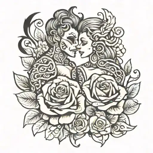 tatuaje conjunto amor pareja brazo forever love 14-03-2024  tattoo design idea