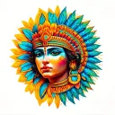 sol azteca tattoo design idea