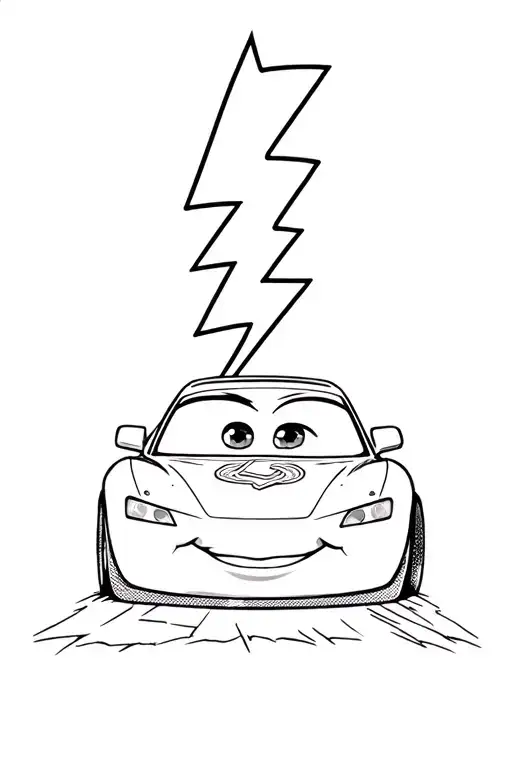 Lightning mcqueen/ lightning' "I'm Not Fading" tattoo design idea