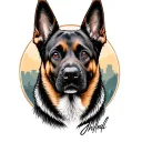 Belgian Malinois tattoo design idea