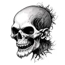 vecna from stranger thing tattoo design idea